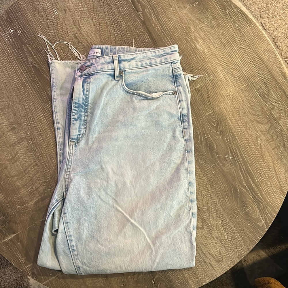 Loft Curvy High Waisted Kick Crop Jean